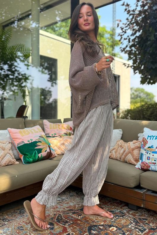 Conrad Grunge Loose Cotton Knit Earth